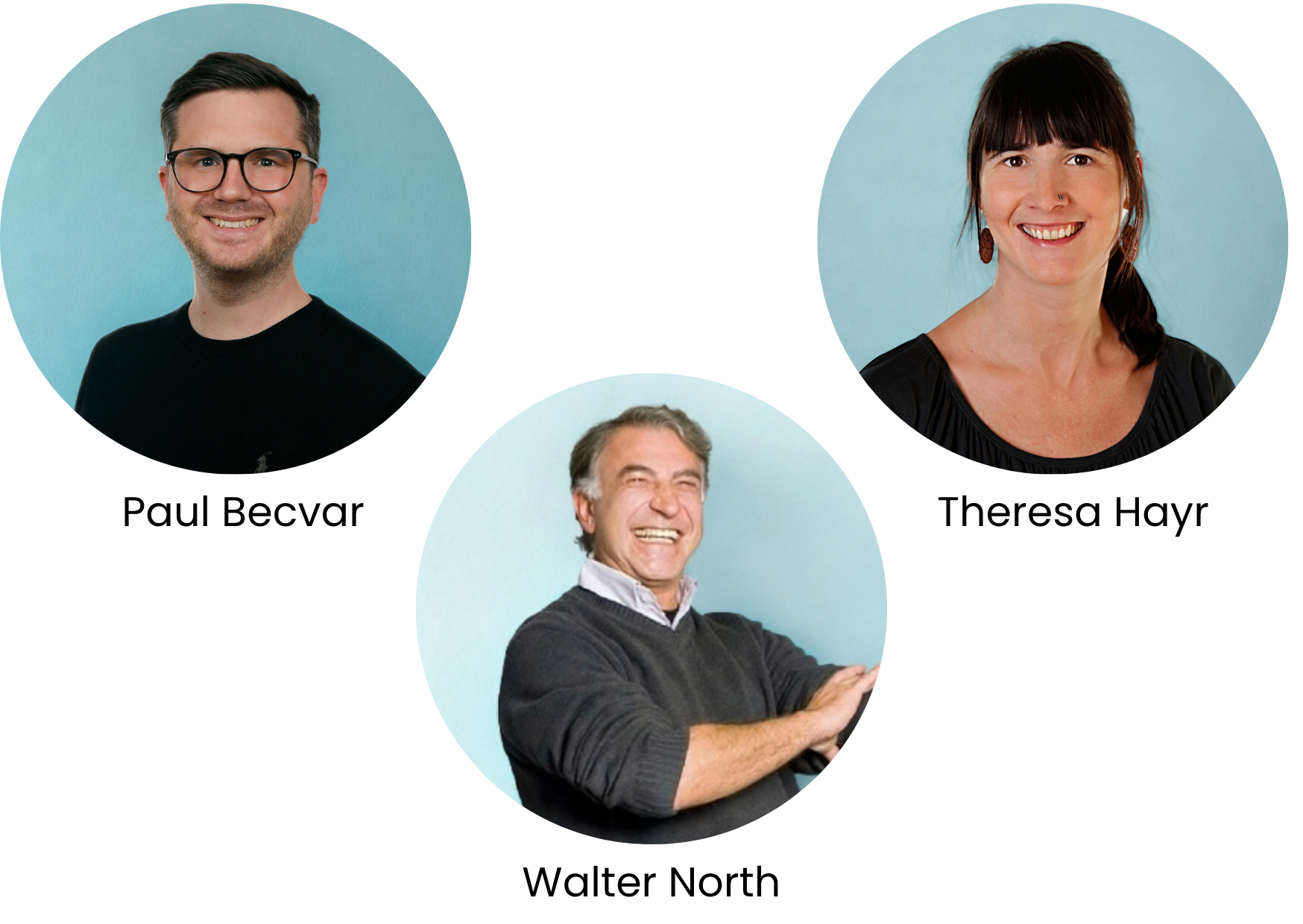 Portraits von Paul, Theresa, Walter